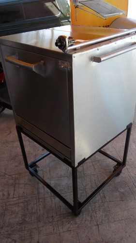 Horno Industrial Portátil 2 Parrillas 70x70x 80cm Mas Base