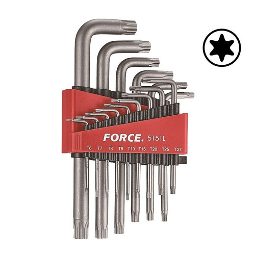 Llave Torx 15pzs T6-t60 Largas Force 5151l