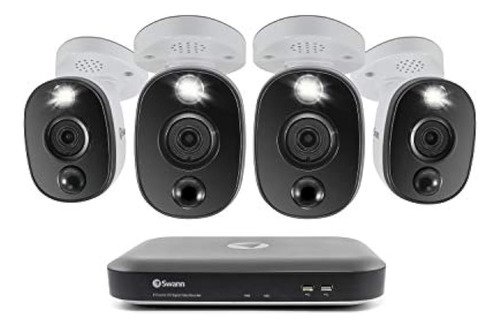 Swann Sistema De Seguridad Dvr De 8 Canales Y 4 Cámaras, Vig