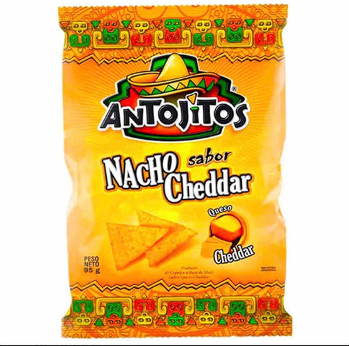 Nachos Antojitos Sabor Cheddar Sin Tacc X 95 Grs