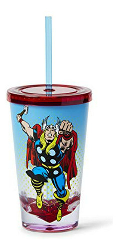 Just Funky Marvel Thor God Of Thunder De Plástico Con Tapa P