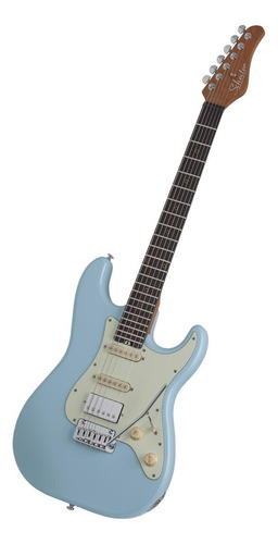 Guitarra eléctrica Schecter Nick Johnston Traditional H/S/S de aliso atomic frost con diapasón de ébano