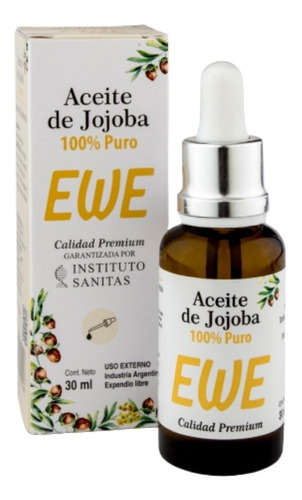 Aceite De Jojoba 30ml Ewe  100% Puro Calidad Premium