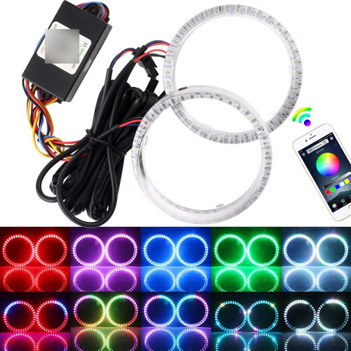 1 Anillo 3.740 in Diseño Ojo Angel Multicolor Rgb Led