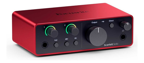 Focusrite Scarlett Solo 4th Gen Interfaz De Audio