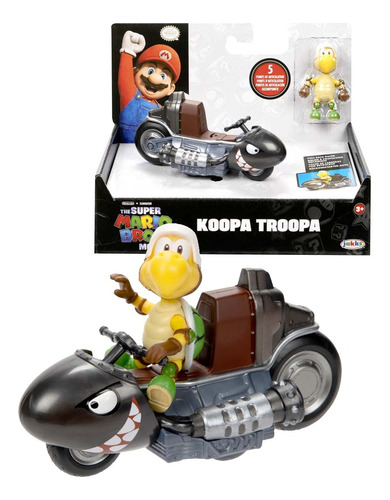 Nintendo Mariokart Super Mario Koopa Racer Carro Con Figura 