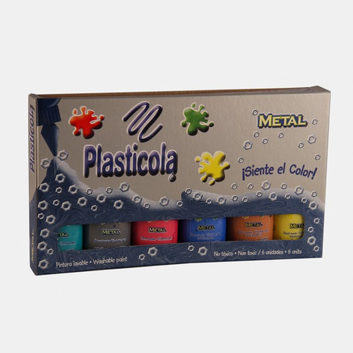 Plasticola 8691 Pegamento Escolar Metal X6