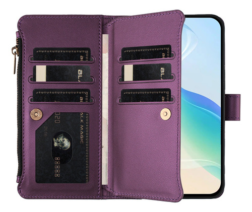 Funda De Piel Con Función Atril Para Samsung Galaxy A56 A36 A26 A16 A06 A55 A35 A54 A34 A15 A25 A14 A53 A33 A73 A23 M23 M13
