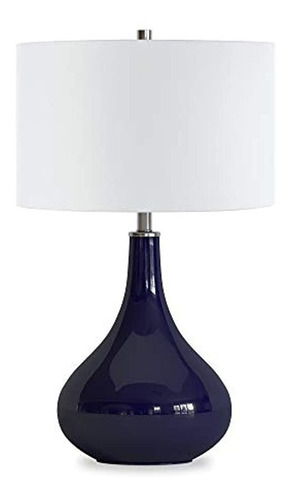 Lámpara De Cristal, Color Azul-blanco, Marca Pyle