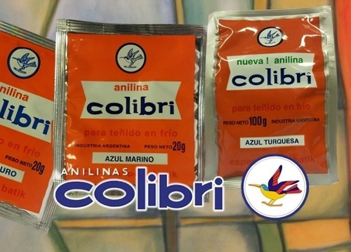 Anilina En Frio Colibri X 20 Grs X 3 Sobres