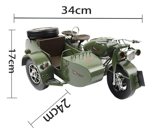 Modelo En Miniatura,, Modelo De Motocicleta, Micro Verde