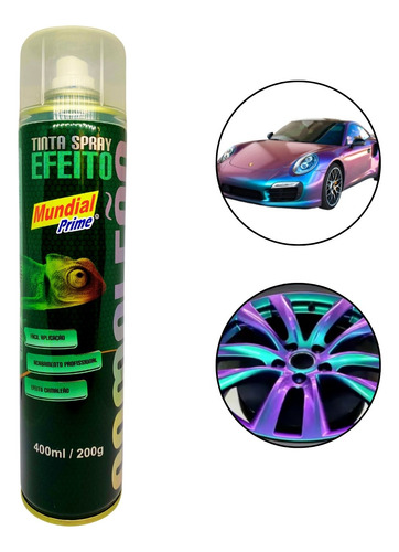 Tinta Spray Efeito Camaleão 400ml Automotiva Muda De Cor