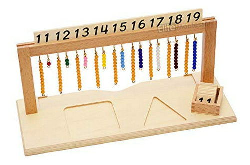 Juego Educativo De Matema Elite Montessori - Percha Para Ado