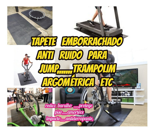 Tapete Emborrachado 4mm- 6.00x1.00mts Ginastica Forrar Piso 