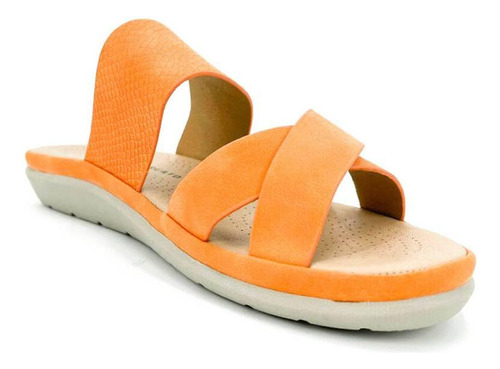 Chalas Planas // 09094 // Sandalias Livianas// Naranja 