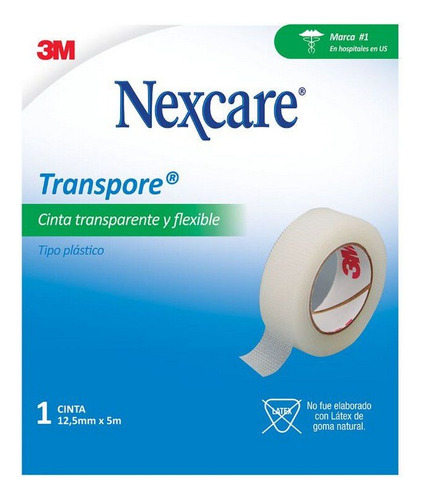 Nexcare Cinta Transpore 12,5mm X 5mts.