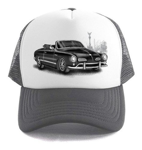 Gorra Karmann Ghia Negro Descapotable