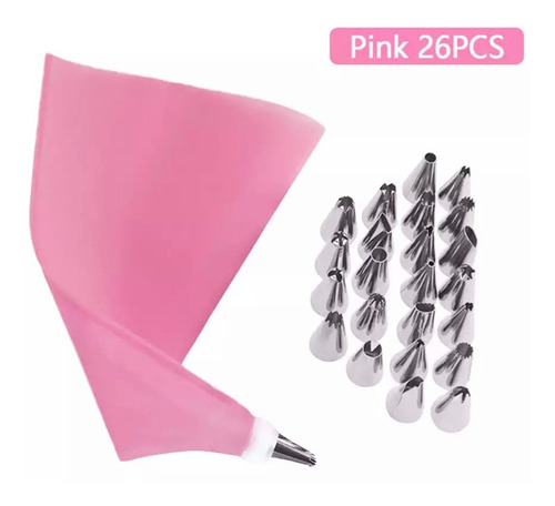 26pz Boquillas Reutilizables Para Repostería Duya Acero Inox