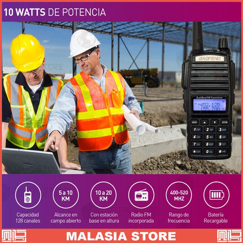 Handy Baofeng Uv82 10w Bibanda Radio Walkie Talkie Vhf - Uhf