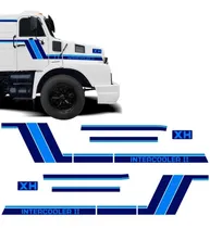 Comprar Kit Adesivo Faixa Lateral Caminhão Volvo Xh Intercooler Azul
