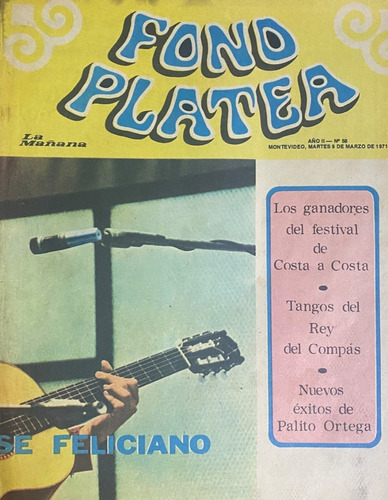 Fono Platea, Música Canciones, Feliciano 8 Pp, 03/1971, Cr03