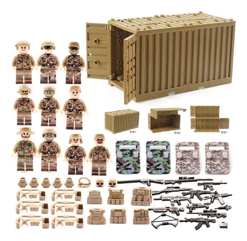 Minibuild Muñeca Bloques Construcción Swat La Ciudad 10pcs