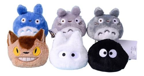 6pcs Miyazaki Hayao Sandbag Totoro Totoro Bus Black