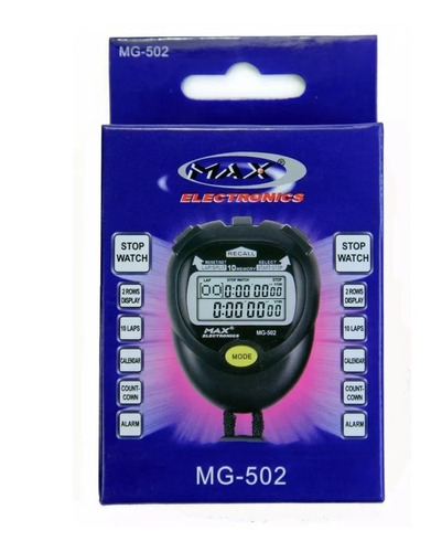 Cronometro Max 10 Memorias Alarma Mg-502-506