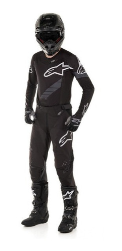 Conjunto Motocross Techstar Graphite 20 Mx Alpinestars