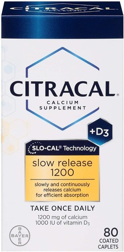 Imagem 1 de 10 de Citracal Calcium Supplement 80 Cápsulas