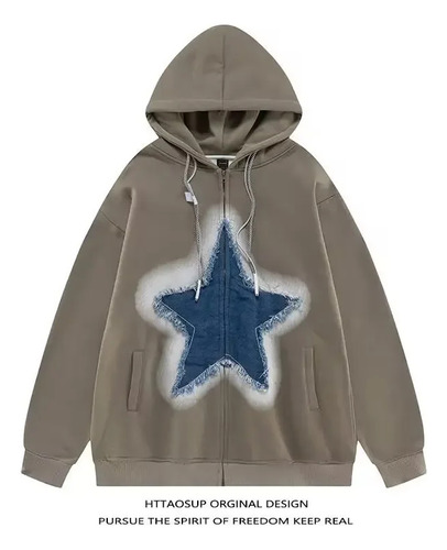 Sudadera Unisex Con Capucha Y Cremallera Con Estampado De Es