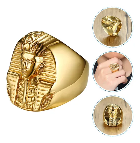 Anillo Vintage Del Faraón Rey Egipcio