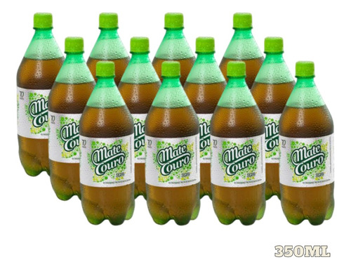 12x Refrigerante Mate Couro Guaraná Zero 350ml