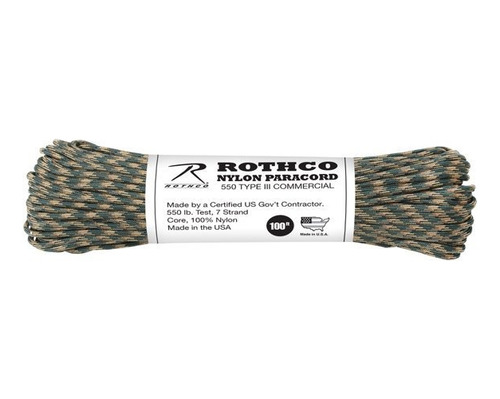 Cuerda Paracord Rothco 100 Ft Oliva