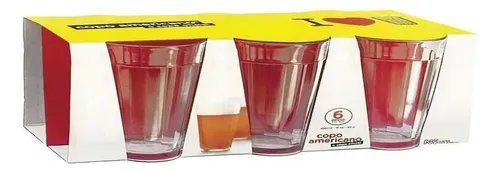 Juego de vasos American Long Drink de 450 ml con 06 unidades 3029