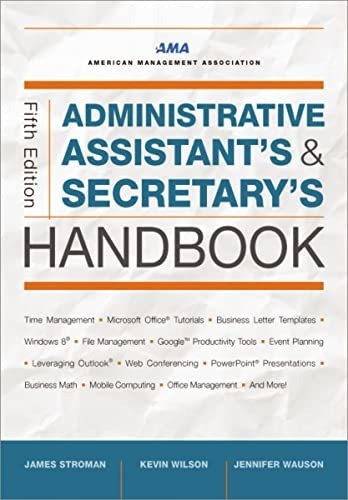 Book : Administrative Assistants And Secretarys Handbook -.