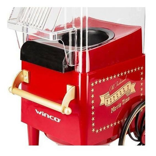 Pochoclera Electrica Maquina Pochoclos Carrito Winco W321 Ep Color Rojo