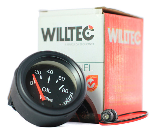 Manômetro Mecânico Pressão Óleo Motor Willys 52mm Willtec