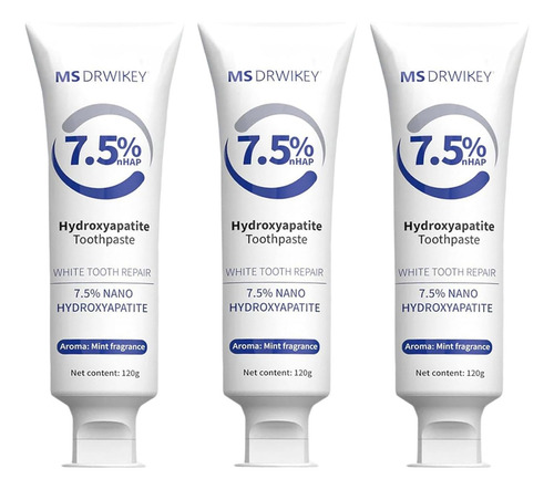 Ms Drwikey 7.5% Hydroxyapatite Toothpaste, 120g