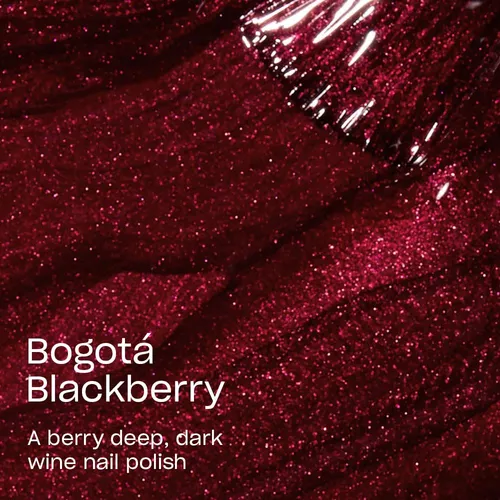 Esmalte De Uñas Opi Bogotá Blackberry Dark Red Pearl Vegan