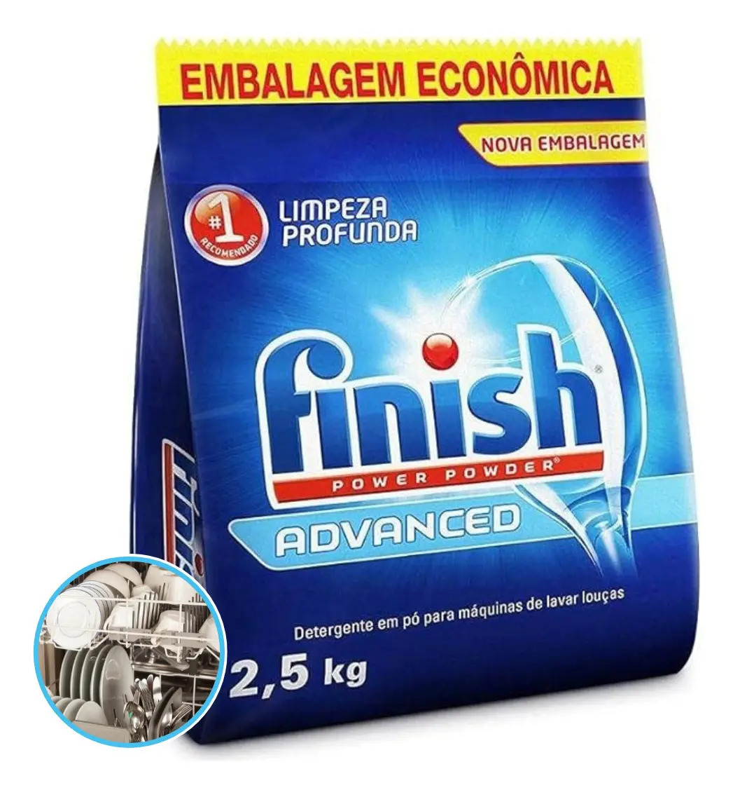 Finish Lava Louças Sabão Para Lava Louças 2,5kg 24hrs