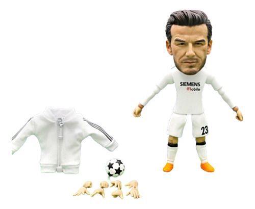 Figura David Beckham R Madrid Con Caja Accesorios