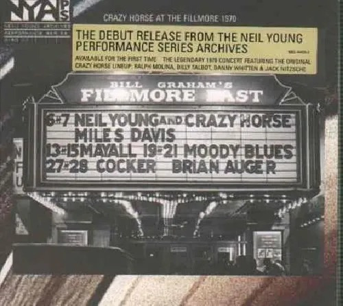 Cd Neil Young & Crazy Horse Live At The Fillmore Ea -lacrado