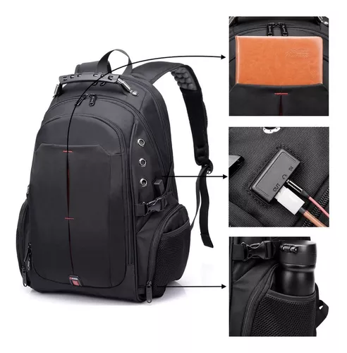 Mochila Viagem Grande Impermeável Notebook + Saída Usb Phone - R$ 329,9