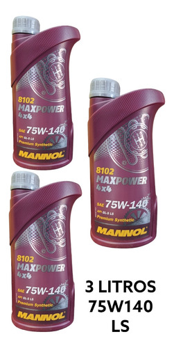Aceite 75w140 Ls Mannol Cajas De Cambio- Diferncial 3 Litros