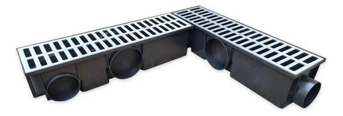 Coletor Ralo Linear Continuo Modular 15x50 Grelha Alumínio
