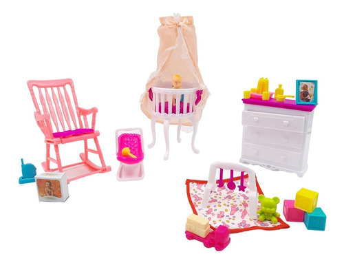 Juego De Living Sofa Para Muñecas De Niñas