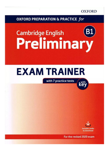 Libro: Cambridge English Preliminary B1 (with Key) / Oxford