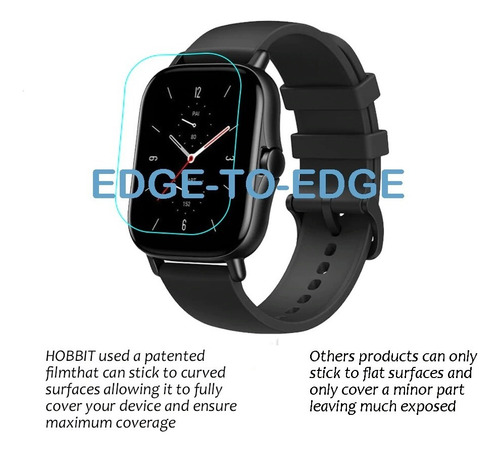 Combo 3 Micas Protectoras De Tpu Premium Para Amazfit Gts 2