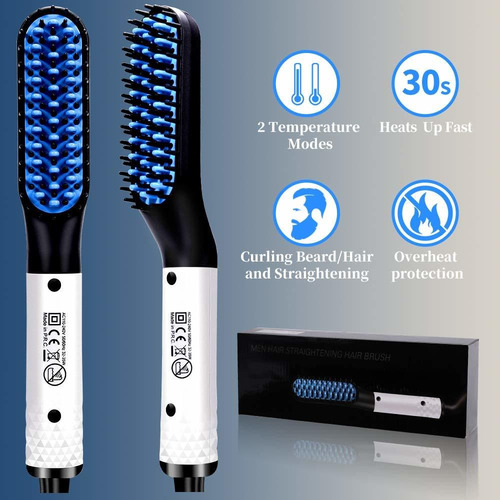 Plancha De Barba Peine Eléctrico Caliente Peine Rápido Calor